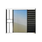 Janela Veneziana Confort 3 Folhas com Grade Vidro Reflex 120cm X 120cm Brimak Janela Veneziana Confort 3 Folhas com Grade Vidro Reflex 120cm X 120cm Brimak
