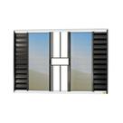 Janela Veneziana Confort 6 Folhas com Grade Vidro Reflex 100cm X 120cm Brimak