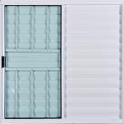 Janela Veneziana de Alumínio 3 Folhas 1,00 X 1,50 Com Grade Cor Branco Linha All Soft Janela Veneziana de Alumínio 3 Folhas 1,00 X 1,50 Com Grade Cor Branco Linha All Soft