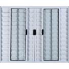 Janela Veneziana de Alumínio 6 Folhas 1,20 X 1,20 Sem Grade Cor Branco Linha All Modular