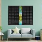 Janela Veneziana de Alumínio 6 Folhas 120 X 120cm Modular com Grade Esquadrias Bergamo