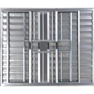 Janela Veneziana de Alumínio 6 Folhas 1,20 X 1,50 Com Grade Cor Brilhante Linha All Modular