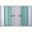 Janela Veneziana de Alumínio 6 Folhas 1,20 X 2,00 Com Grade Cor Branco Linha All Soft