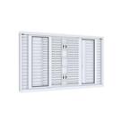 Janela Veneziana de Correr Central Flex 6 Folhas Grade Quadrada Lucasa Facilita 120CMX150CM Janela Veneziana de Correr Central Flex 6 Folhas Grade Quadrada Lucasa Facilita 120CMX150CM