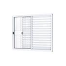 Janela Veneziana de Correr Lateral 3 Folhas com Grade Alumínio 100cmx120cm Riobras Janela Veneziana de Correr Lateral 3 Folhas com Grade Alumínio 100cmx120cm Riobras