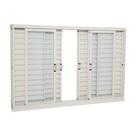 Janela Veneziana em Aço 100 x 200 x 12 cm 6 Folhas Pratika Sasazaki