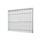 Janela Veneziana em Alumínio Branco 3 Folhas Direita Caribe Max 100x100x12,2cm c/ Grade Jap