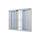 Janela Veneziana em Alumínio Branco 6 Folhas Caribe Max 120x150x12,2cm c/ Grade Jap