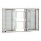 Janela Veneziana Grade Classic em Alumínio 100 x 150 x 8,7 cm 6 Folhas Alumifort Sasazaki