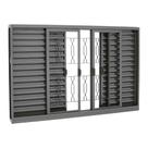 Janela Veneziana Grade Elo em Aço 120 x 150 x 12 cm 6 Folhas Belfort Sasazaki