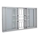 Janela Veneziana Multiflex Grade Classic em Alumínio 120 x 200 x 14 cm 6 Folhas Aluminium Sasazaki