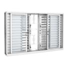 Janela Veneziana Multiflex Grade Elo em Aço 100 x 200 x 16 cm 6 Folhas Pratika Sasazaki