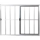 Janela Vitro 2 Folhas Alumínio Brilhante 1.00 X 1.20 Modular com Grade Janela Vitro 2 Folhas Alumínio Brilhante 1.00 X 1.20 Modular com Grade