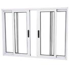 Janela Vitro 4 Folhas Alumínio Branco 1.00 X 1.50 Linha 25