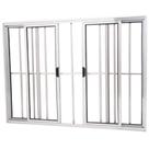 Janela Vitro 4 Folhas Alumínio Brilhante 1.00 X 1.00 Modular com Grade