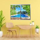 Janela Vitrô de Alumínio 2 Folhas 100 X 100cm Linha Modular com Grade