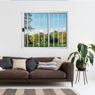 Janela Vitrô de Alumínio 2 Folhas 100 X 150cm Modular com Grade Esquadrias Bergamo