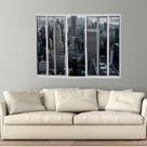 Janela Vitrô de Alumínio 4 Folhas 100 X 120cm Modular Esquadrias Bergamo