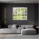 Janela Vitrô Travessa de Alumínio 4 Folhas 100 X 150cm com Grade Linha 25