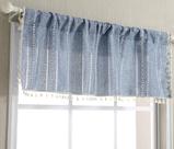 Janelas RoomTalks Boho Kitchen bordadas em azul
