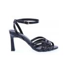 Janet - Sandália Feminina Salto Alto Tiras Elegante Preto