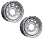Jantes de reboque eCustomrim Heavy Duty 16x6 8 Lug Silver Steel