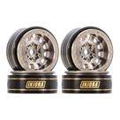 Jantes de Roda INJORA 1.0 Plus Beadlock de Latão (4 Peças) para TRX4M e SCX24