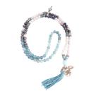 Japamala 108 contas em Pedras Aquamarine, Calcedônia Azul e Sodalita Japamala 108 contas em Pedras Aquamarine, Calcedônia Azul e Sodalita