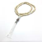 Japamala Oxala 108 Contas em Madeira Pompom Branco 8MM Japamala Oxala 108 Contas em Madeira Pompom Branco 8MM