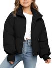 Jaqueta acolchoada Flygo Girls Warm Winter Black 5-14 anos