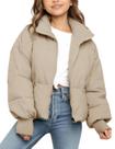 Jaqueta acolchoada Flygo Girls Winter Warm Kids de 5 a 14 anos cáqui Jaqueta acolchoada Flygo Girls Winter Warm Kids de 5 a 14 anos cáqui