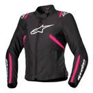 Jaqueta Alpinestars Stella T SPS V2 WP Preto e Rosa Diva Tamanho:G