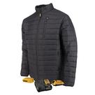 Jaqueta aquecida DEWALT Lightweight Puffer Black para homens