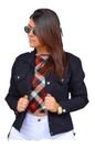 Jaqueta Básica Sarja Feminina Moda