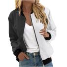 Jaqueta Bomber COTECRAM Lightning Deals feminina preta tamanho M