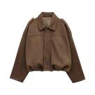 Jaqueta Bomber De Suede plus Size Para Mulheres, Casaco De Manga Longa, Moda De Primavera Jaqueta Bomber De Suede plus Size Para Mulheres, Casaco De Manga Longa, Moda De Primavera