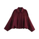 Jaqueta Bomber Feminina Oversize De Camurça Com Zíper E Manga Longa, Moda Primavera, Estilo Chic