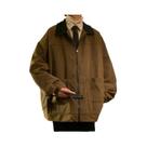 Jaqueta Bomber Masculina Estilo Americano Vintage Com Zíper, Corta-Vento Solto, Casaco Cargo Para Jaqueta Bomber Masculina Estilo Americano Vintage Com Zíper, Corta-Vento Solto, Casaco Cargo Para