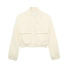 Jaqueta Bomber Vintage Feminina De Manga Longa Casual Streetwear Com Zíper E Lapela Elegante HH 2024