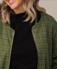 Jaqueta bomber xadrez Doce Trama