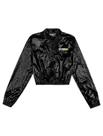Jaqueta Boxy Corta-Vento em Nylon Metalizado D'Way