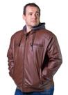 Jaqueta Broken Rules PU Plus Size Masculina 528010 Marrom
