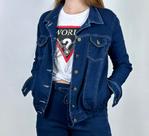 Jaqueta cande moletom 74% algodão, 24% poliester e 2% elastano blufera jeans 21401-3