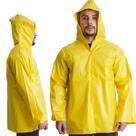 Jaqueta Capa De Chuva Pvc Amarela GG Reforçada Maicol