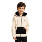Jaqueta Capuz Infantil Menino Pelo Urso Bege Glinny