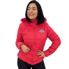 Jaqueta Casaco Feminina Peluciada Overcore Aberto Com Touca Jaqueta Casaco Feminina Peluciada Overcore Aberto Com Touca