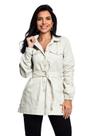 Jaqueta Casaco Parka Feminino Sem Elastano Com Cinto