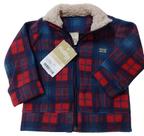 Jaqueta / Casaco Soft Bebê Menino Inverno Katita Xadrez 2759 Jaqueta / Casaco Soft Bebê Menino Inverno Katita Xadrez 2759