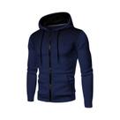Jaqueta Casual Masculina De Outono E Inverno, Hoodie Com Zíper E Estampa, Roupas Esportivas Elite
