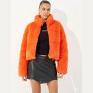 Jaqueta Colcci Puffer Pelinho Saoki Feminina Laranja Jaqueta Colcci Puffer Pelinho Saoki Feminina Laranja